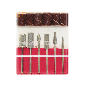 Electric <b>Nail</b> Filing Heads Metal Electroplated Diamond 2.35 Handle Ceramic For Clean Cuticle Removal <b>Nail</b> Drill Bit Set - Product Image 1