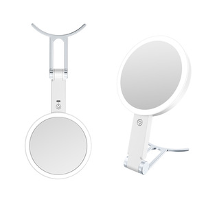 Espejo Cosmético con Aumento, Luz LED de Relleno, Espejo de Maquillaje Tres en Uno, de Escritorio, de Pared y de Mano - Product Image 2