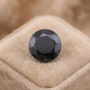 Vente en gros de pierres précieuses naturelles en spinelle noire de 4 mm, taille brillant, haute qualité, facettées, pierres lâches, certificat IGI, prix d'usine 0,35 - Product Image 4