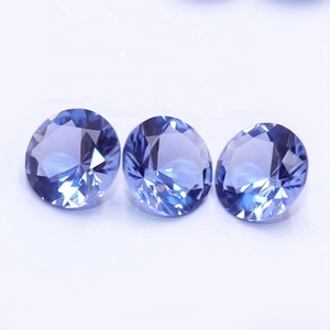 Redleaf Bijoux <span class=keywords><strong>prix</strong></span> Discount <span class=keywords><strong>tanzanite</strong></span> 10.0mm rond brillant coupe verre gemmes - Product Image 4