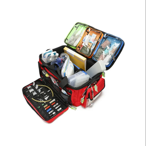<span class=keywords><strong>AMAIN</strong></span> Trousse de premiers soins rétractable pour bagages Valise à roulettes Sac médical à poignée télescopique Sac à dos médical de grande capacité - Product Image 4