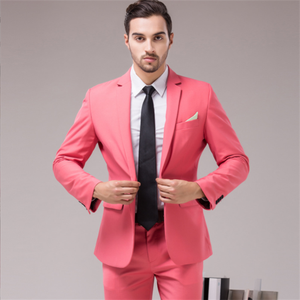 Custom Slim Fit Novio Boda Negocios Formal Caballero 2 Piezas Blazer Diseños para Set Hombres Trajes - Product Image 4