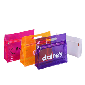 Bolsas de Plástico Personalizadas para Empaque de Cosméticos, Bolsa de Maquillaje de PVC Transparente, Bolsas de Plástico para Cuidado de la Piel y Lavado Corporal - Product Image 1