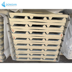 Tùy chỉnh độ dày PU PIR Sandwich Panel 50mm 75mm 100mm 150mm với <span class=keywords><strong>Polyurethane</strong></span> điền cho lạnh lưu trữ tường - Product Image 4