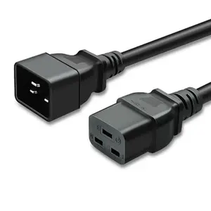 IEC C19至C20 16A电源扩展跳线电缆插头至插座