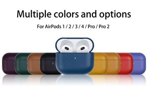 Funda para Auriculares con Revestimiento de PU de Grano Fino, Forro de Microfibra, Recortes Precisos para <span class=keywords><strong>AirPods3</strong></span>, AirPods Pro, Pro2 - Product Image 6