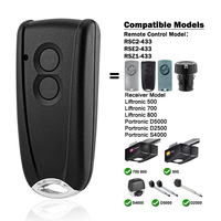 Para control remoto de garaje/portón RSE2 RSC2 RSZ1 433 RSE2-433 RSC2-433 RSZ1-433 433.92MHz Transmisor de apertura de puerta de