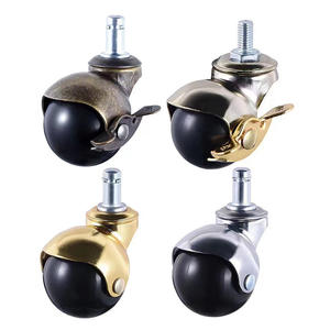 Benutzer definierte 1 Zoll 2 Zoll Elektro platte antiken Messing Metall Möbel Sofa Ball Caster - Product Image 2