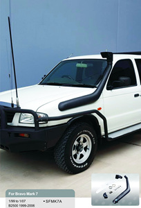 Sistema di Aspirazione Aria 4x4 SFMK7A Telawei TLV, Accessori Auto 4x4, Snorkel Nero Opaco per <span class=keywords><strong>Bravo</strong></span> Mark 7 - Product Image 6