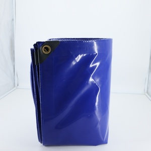 Bâche tissée imperméable bleue robuste de style uni pour usage extérieur - Product Image 1