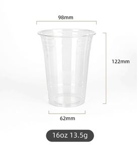 Custom Size/LOGO Wholesale <b>Plastic</b> <b>Cup</b> 98mm 12oz 14oz 16oz 18oz 20oz 24oz clear Disposable PET Cold <b>Drink</b> <b>Cups</b> with Lids - Product Image 3