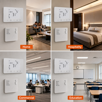 Termostato de pantalla táctil inalámbrico de pared inteligente, controlador de temperatura programable con caldera de Gas y actuador para calefacción de habitación