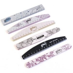 <b>Nail</b> Salon Tools Half Moon <b>Nail</b> <b>Files</b> Private Label Washable Emery Board Sandpaper 100 180 100/100 <b>Nail</b> <b>File</b> - Product Image 2
