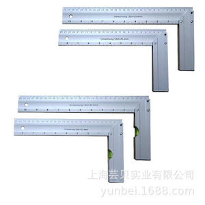 Aluminum Alloy Right Angle Ruler 90 Degree Thickened L Shape Steel Ruler High <b>Precision</b> Woodworking Drawing <b>Tool</b> - Product Image 2