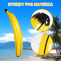 Joyee Banane géante gonflable personnalisée de 70 pouces en PVC, jouet banane amusant, accessoires banane pour la décoration de fête en intérieur et en extérieur