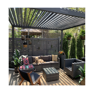 Commercio all'ingrosso ombrellone mobile con feritoia da giardino esterno grande gazebo <span class=keywords><strong>in</strong></span> <span class=keywords><strong>ferro</strong></span> <span class=keywords><strong>battuto</strong></span> da esterno - Product Image 2