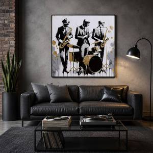 Meilleures ventes Décoration intérieure : Affiches et tableaux sur toile Pop Art de portraits de personnalités célèbres, Art mural avec dorure à la feuille d'or - Product Image 1