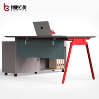 Table d'ordinateur d'angle moderne en forme de L, rose et bleu, 2022, mobilier de bureau, de haute qualité