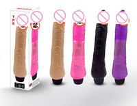 Big Jelly Dildo einfach vibrierender Klitoris vibrator Transparenter großer Penis