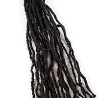 Aspetto Naturale #   Extensions per capelli dreadlock ricci Inter Locs da 12 pollici 0,4 cm, fatti a mano, fornitore all'ingrosso