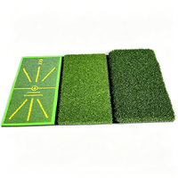 Tapis de frappe pliable sur mesure, base antidérapante robuste, gazon long et court, système 3-en-1 pour le golf
