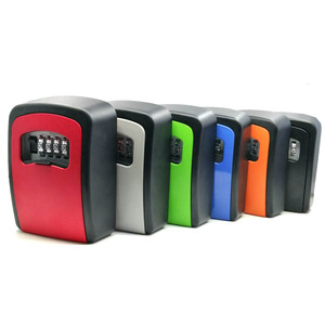 Caja de Seguridad con Combinación, Gabinete de Almacenamiento de Aleación de Aluminio, Caja de Mantenimiento de Propiedades con Cerradura Mecánica de 120 mm - Product Image 1