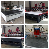 Nouvelle machine de gravure CNC à double portique 8 broches pour le bois, haute précision, gravure en relief 3D