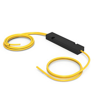 LC UPC FBT Fiber Optical Splitter SM Single Mode 1X2 Rasio Berbeda Kotak Distribusi Pusat Data FTTH Komunikasi 1 Meter