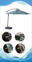 Parasol de jardin suspendu portable en fer forgé, étanche, pour terrasse et restaurant extérieur – Approvisionnement direct usine