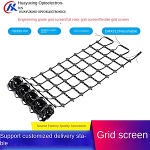 Pantalla de rejilla de píxeles LED a todo color para exteriores con clasificación IP65 directa de fábrica DMX512 Compatible con aplicaciones de paisaje - Product Image 3