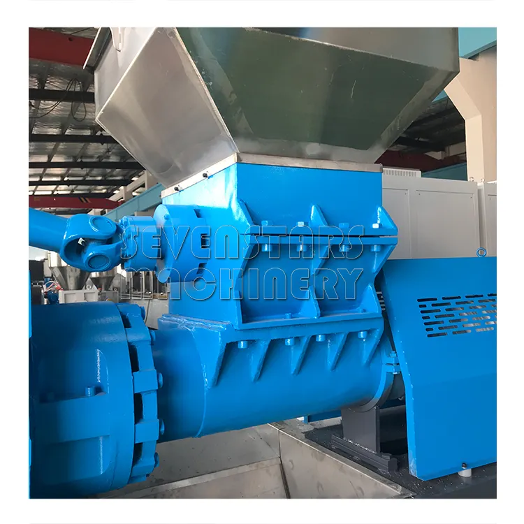 Fábrica de máquina de granulação de plástico para pelugem, máquina de granulação reciclável do filme molhado