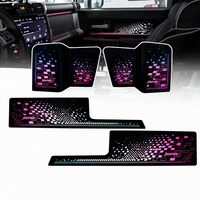Bande lumineuse d'ambiance pour voiture, 15 LED, 256 couleurs, écran dynamique, commande par application, kit sans fil pour Toyota Fj Cruiser 2007-2022 SUV