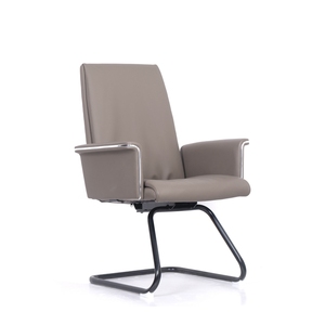 Silla de conferencia ergonómica lujosa ejecutiva comercial, sillas de brazo para visitantes de oficina de cuero Foshan - Product Image 2