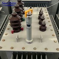 Transformateur de distribution triphasé entièrement étanche en acier au silicium à pertes ultra-faibles S13-M, immergé dans l'huile, 10 kV 0,4 kV, bobinage en cuivre