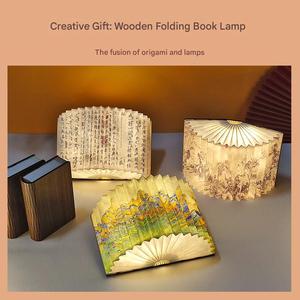 Lámpara de <span class=keywords><strong>Libro</strong></span> de Madera con Paisaje de Mil Millas HuaShanQi, un Regalo Creativo con Iluminación LED para Crear Atmósfera - Product Image 3