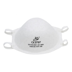 Masque respiratoire en forme de coupelle non tissé à 4 couches EN149 FFP1 <span class=keywords><strong>pas</strong></span> <span class=keywords><strong>cher</strong></span>, anti-poussière - Product Image 2