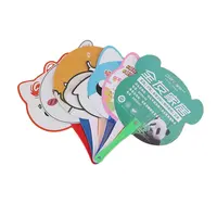 Hand Fans 2022 Wholesale Kpop Cartoon Cute Multi-color Held Round Pp Plastic Hand Fans For Business