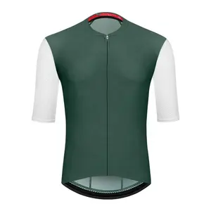 Conjunto de ropa de ciclismo de manga corta para hombre, Jersey de ciclismo personalizado, color negro, sin cantidad mínima