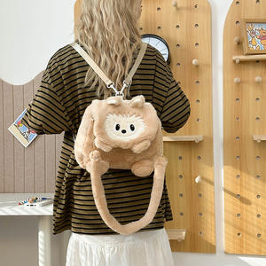 Tas punggung kapasitas besar Unisex, ransel kartun hijau bahu cantik untuk pelajar remaja - Product Image 4