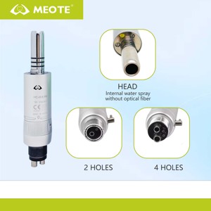 Turbin Gigi Kecepatan Rendah dengan Semprotan Air Internal, Handpiece Gigi 2/4 Lubang, Motor Udara/Contra Angle/Handpiece Lurus dengan Air Internal - Product Image 4