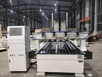 Machine de découpe de verre CNC multi-têtes à 4 broches, commande NC Studio, broche 2,2 kW, zone de travail optimisée