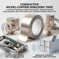 Bande de nickel-cuivre robuste à faible impédance de qualité industrielle pour blindage de cages Faraday, de racks de serveurs et de armoires de centres de données