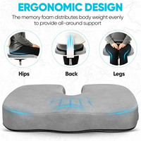 Coussin en silicone pour chaise de bureau, usage estival, plusieurs couleurs, coussin anti-hémorroïdes en gel, coussins lombaires et d'assise pour le confort