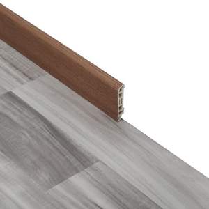 6cm height flat surface vinyl flooring pvc skirting board