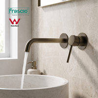 Robinet de lavabo Frascio Watermark moderne de haute qualité en laiton massif, eau chaude et froide, pour salle de bain