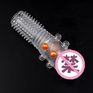 Funda para Pene Wolf Fang, Transparente, de Goma Suave, Anillo de Estimulación para Adultos, Set Dragon Ball Extendido - Product Image 2