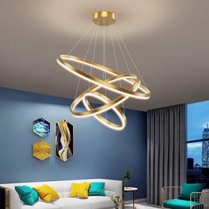 All-Copper Minimalist Luxury High-End Gold <b>Pendant</b> <b>Light</b> Modern Simple Style Chandelier for Living Room Master Bedroom - Product Image 2