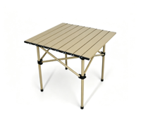 Table de pique-nique pliante portable et légère au design moderne pour les excursions de camping, les barbecues en plein air et le mobilier d'extérieur