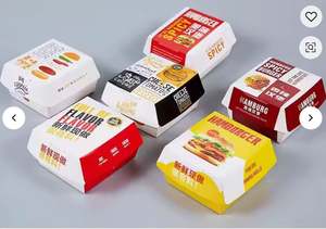 Papier kraft brun de qualité alimentaire personnalisé OEM pour l'emballage de boîtes à hamburgers, prix direct d'usine - Product Image 4