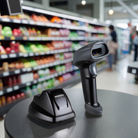 Lecteur de codes-barres sans fil Mindeo CS2190 BT 1D à balayage automatique avec interface USB en stock pour la logistique et l'inventaire
